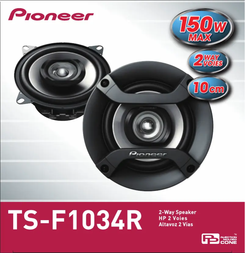 Página 1 del manual Manual de usuario Pioneer TS-F1034R