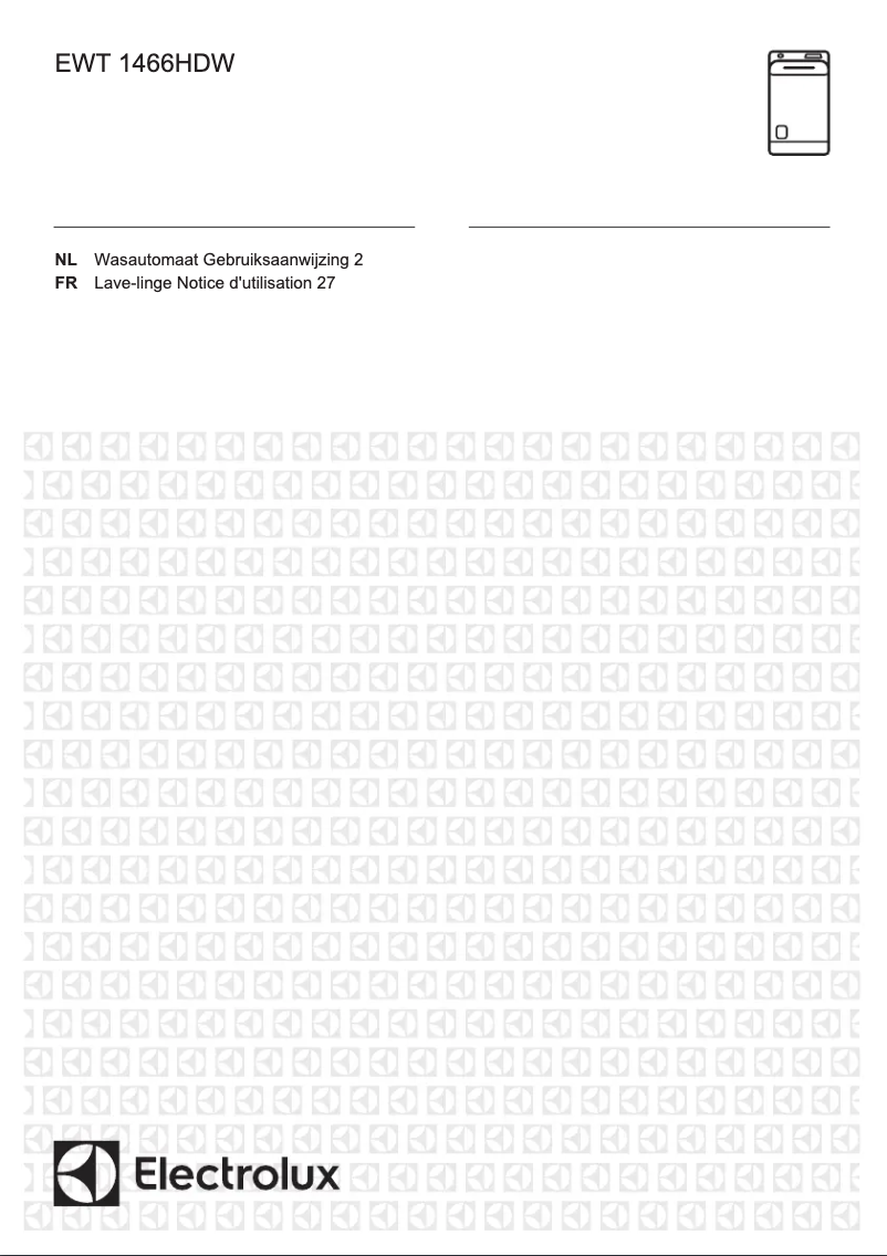 Page 1 de la notice Manuel utilisateur Electrolux EWT1466HDW