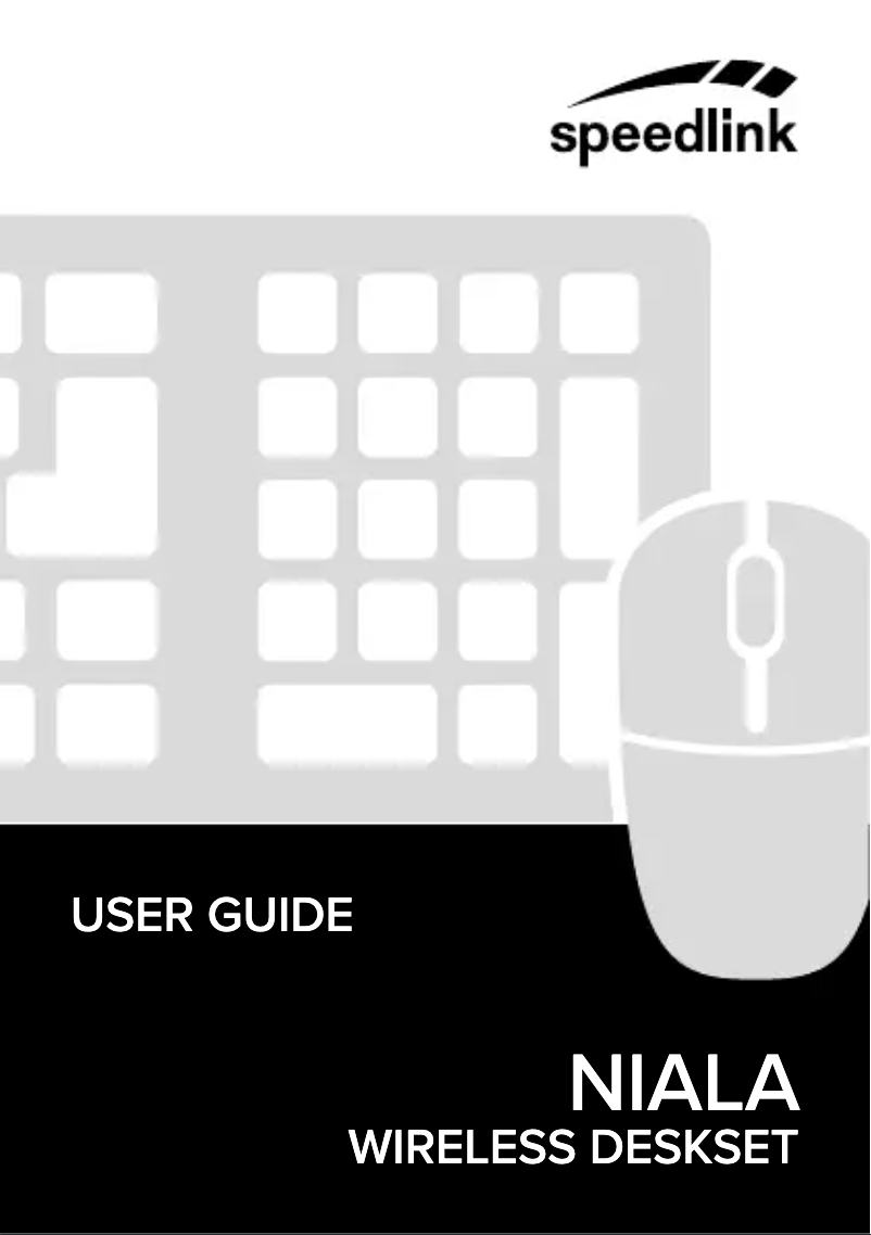 Page n°1 - Manuel utilisateur Speed-Link NIALA