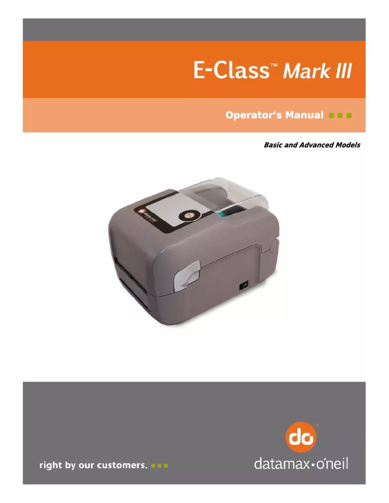 Image de la première page du manuel de l'appareil Mark III E-4204B