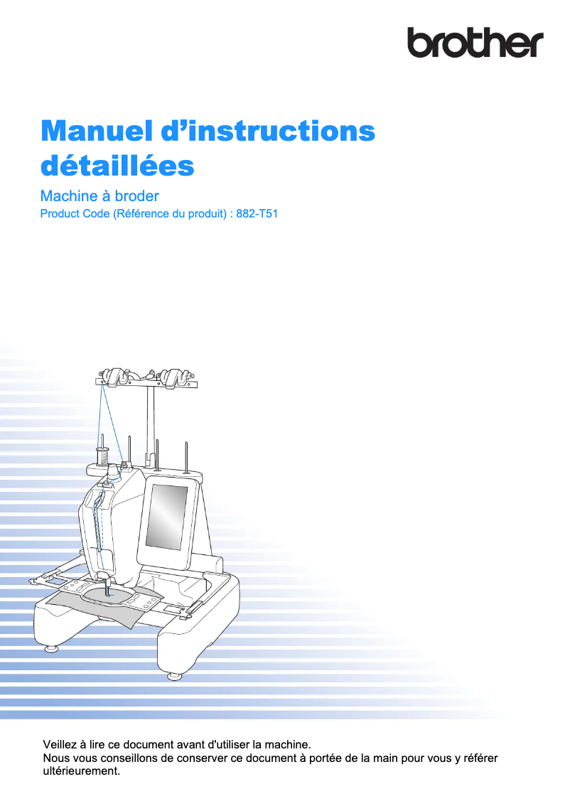 Page 1 de la notice Manuel utilisateur Brother VR