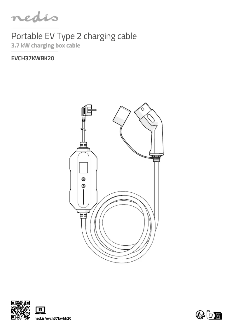 Page 1 de la notice Manuel utilisateur Nedis EVCH37KWBK20