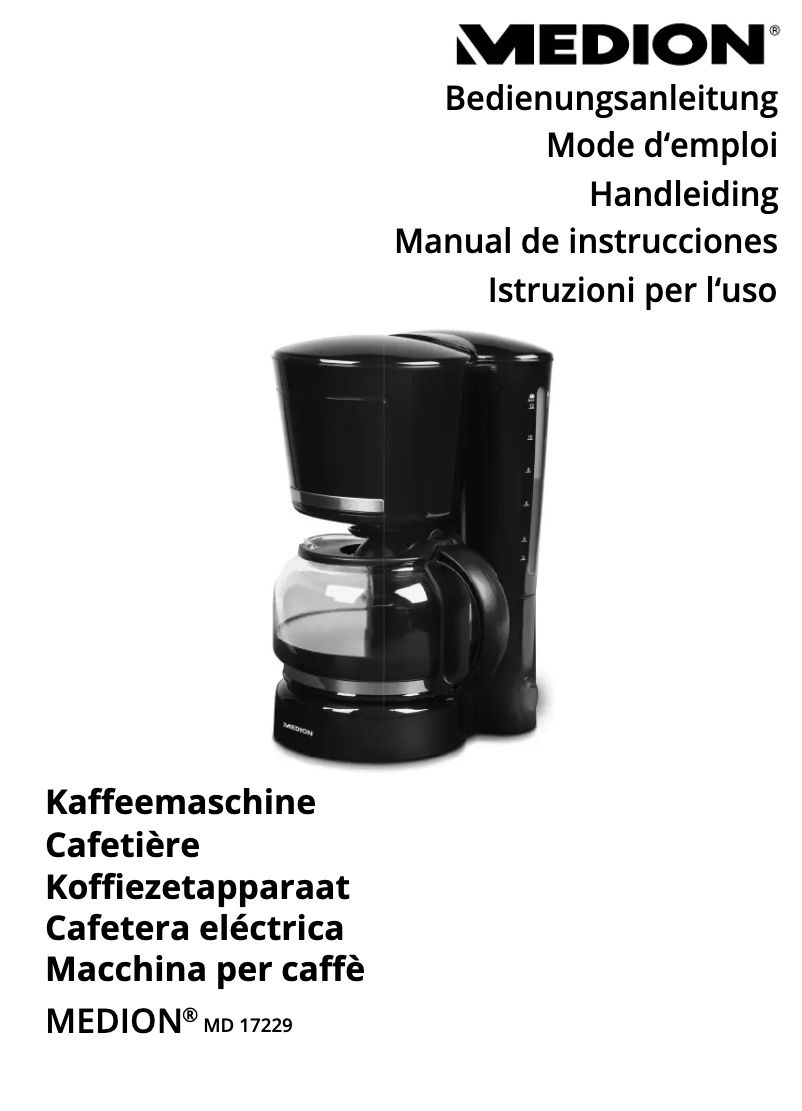 Image de la première page du manuel de l'appareil MD 17229