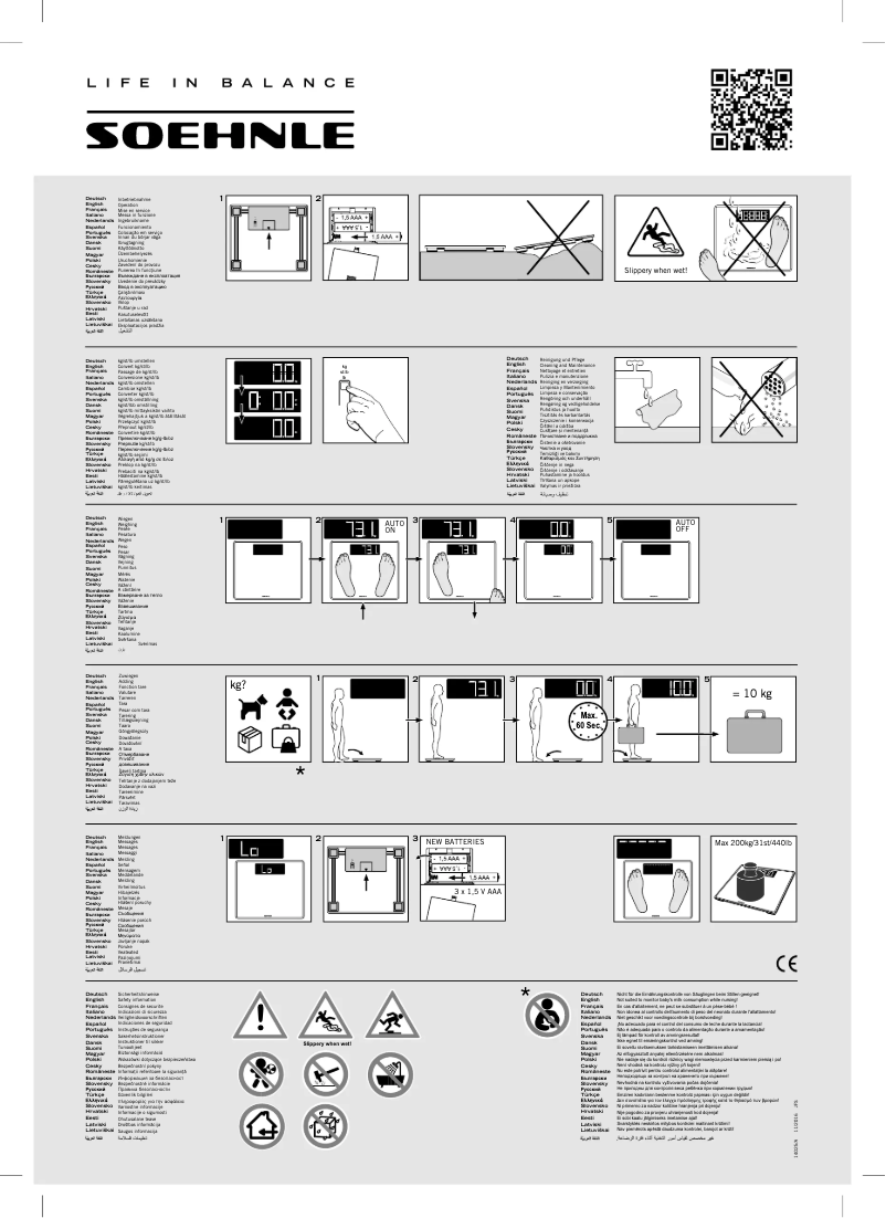 Page 1 de la notice Manuel utilisateur Soehnle Style Sense Multi 300