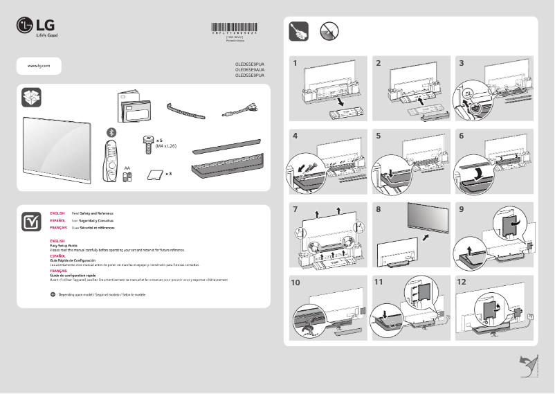 Página 1 del manual Manual de usuario LG OLED55E9PUA