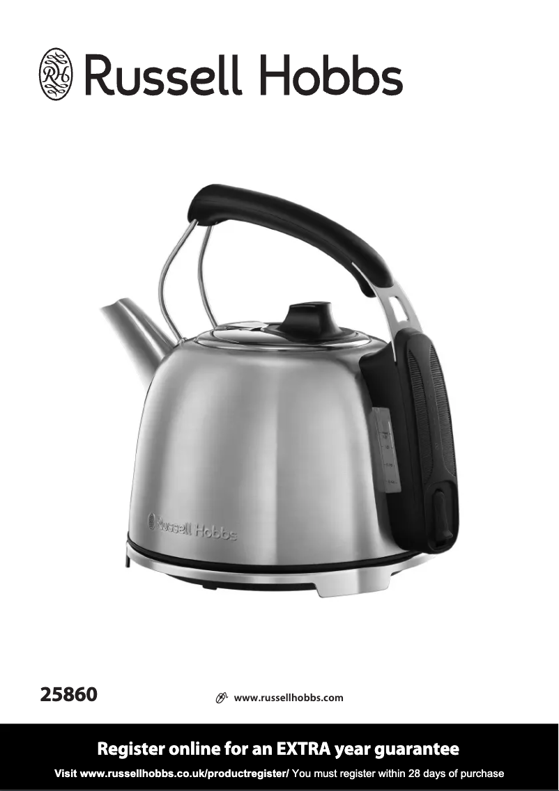 Page n°1 - Manuel utilisateur Russell Hobbs Anniversary 25860