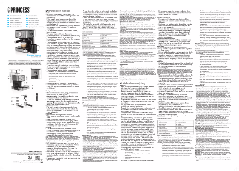 Page n°1 - Manuel utilisateur Princess 249412