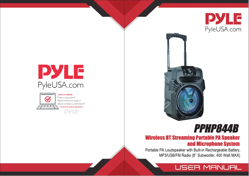 Image de la première page du manuel de l'appareil CA-PPHP844B