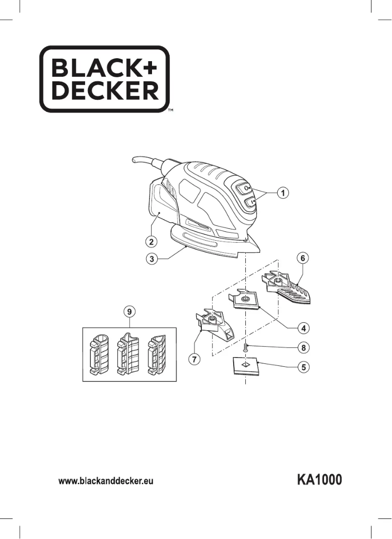 Page n°1 - Manuel utilisateur Black & Decker KA1000