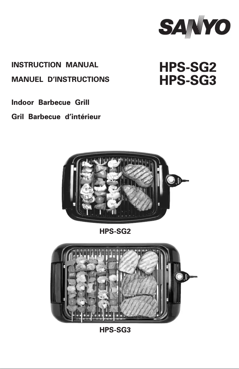 Page n°1 - Manuel utilisateur Sanyo HPS-SG3