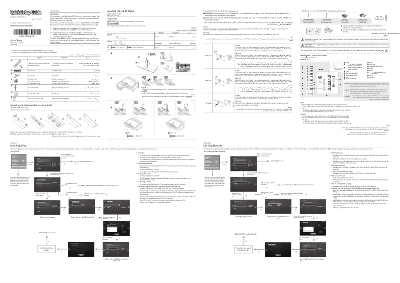 Image de la première page du manuel de l'appareil HG40AE690DW