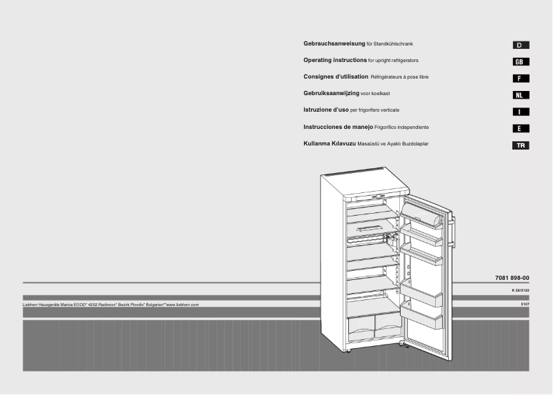 Image de la première page du manuel de l'appareil K2620