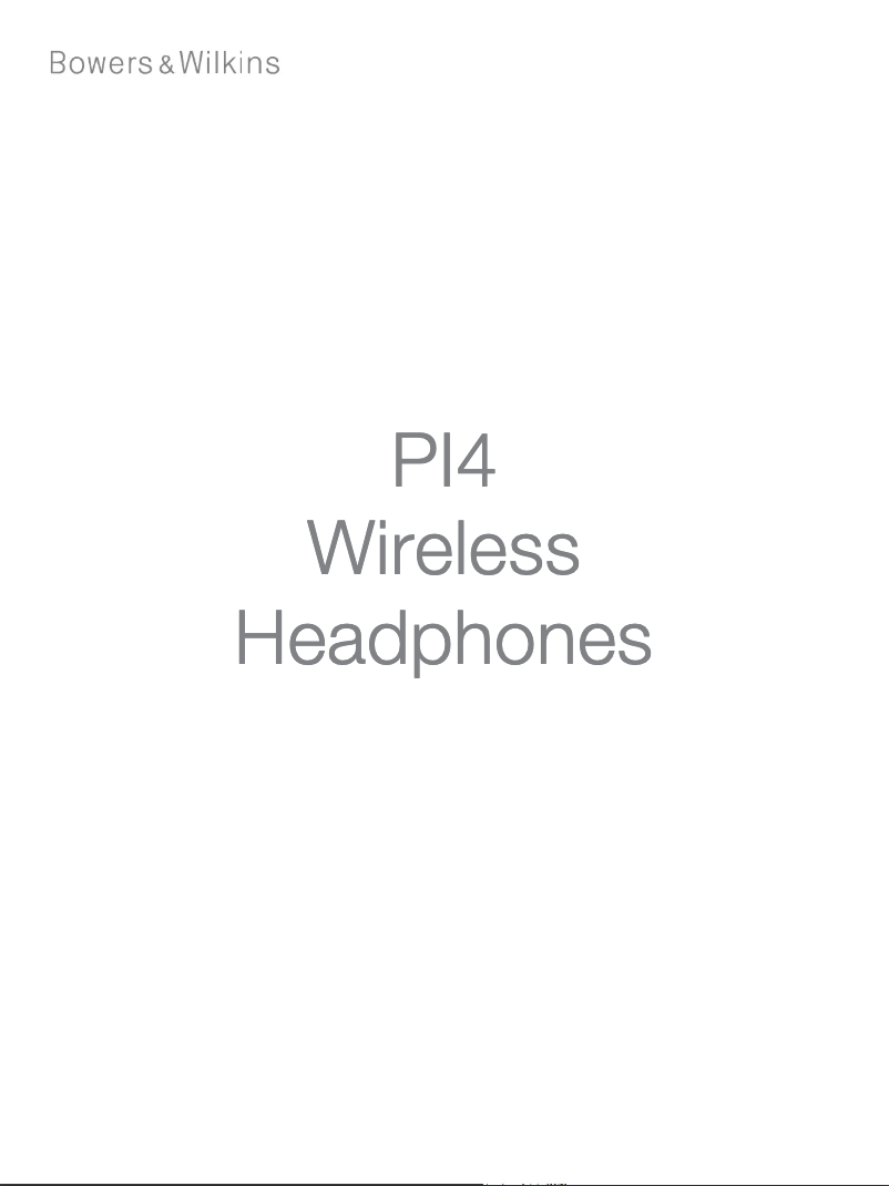 Page n°1 - Manuel utilisateur Bowers & Wilkins PI4