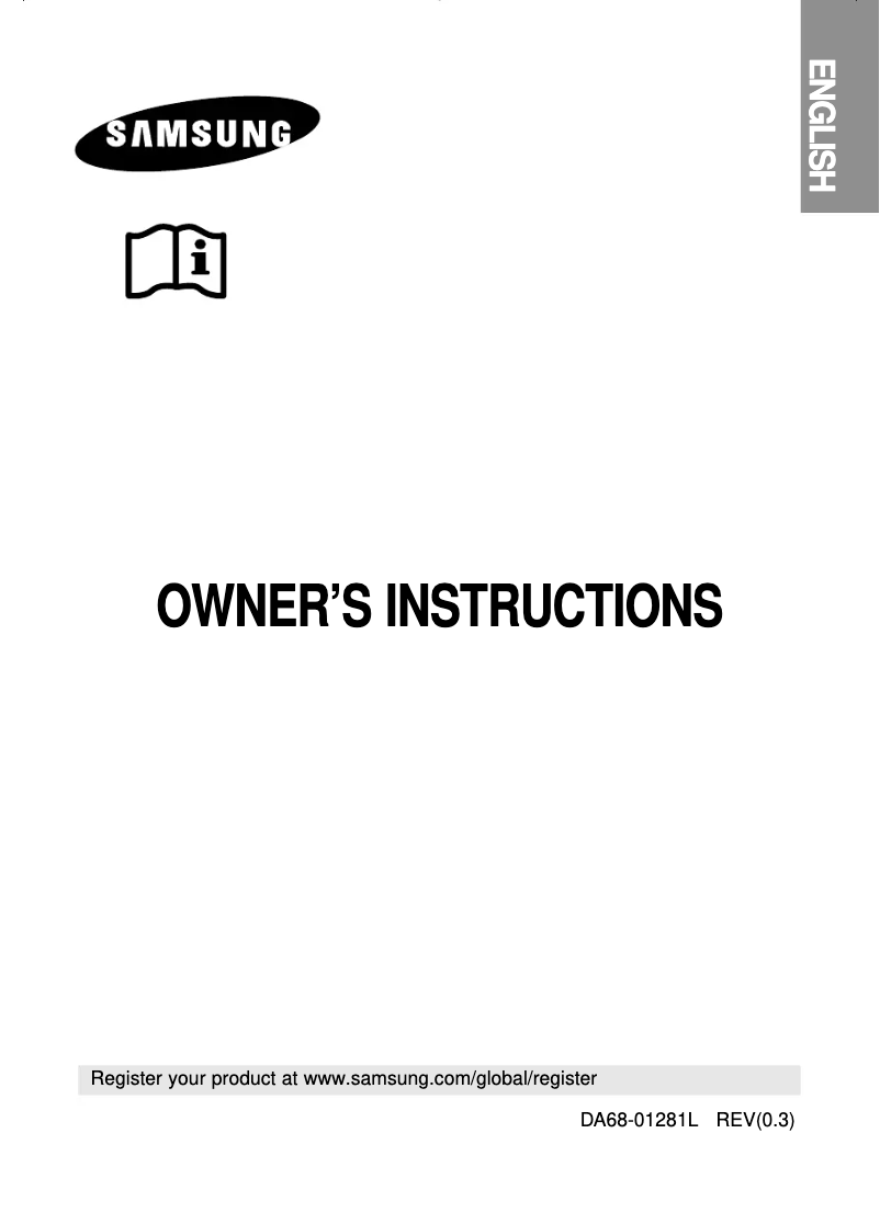 Page 1 de la notice Manuel utilisateur Samsung RL39EBSW