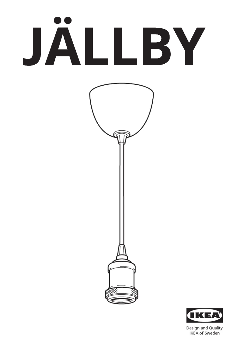 Page 1 de la notice Manuel utilisateur Ikea JÄLLBY 604.663.69