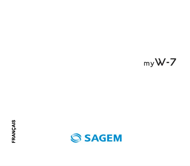 Image de la première page du manuel de l'appareil myW-7