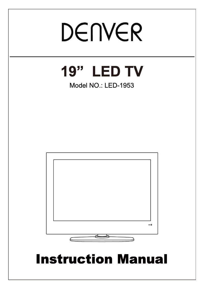 First page image of the manual for LED-1953