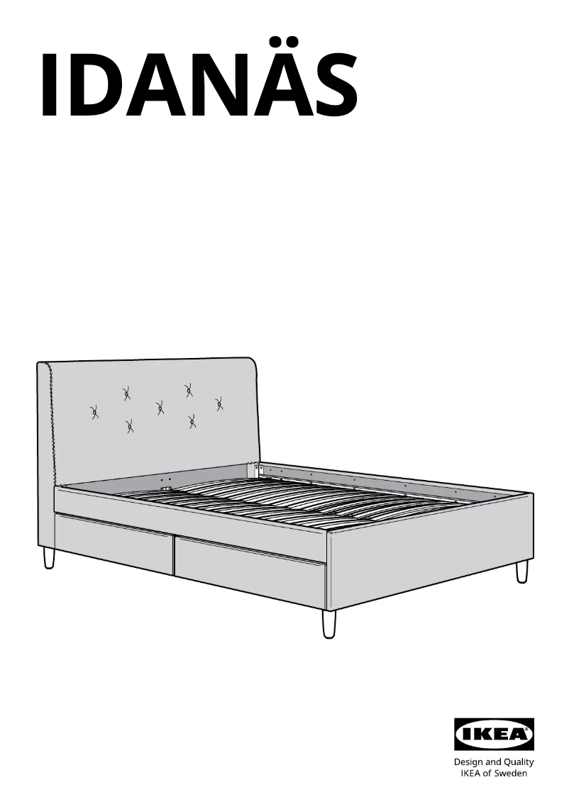Page 1 de la notice Manuel utilisateur Ikea IDANÄS 804.648.40