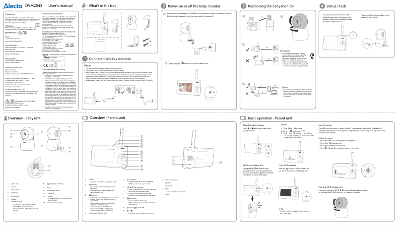 Image de la première page du manuel de l'appareil DVM2043