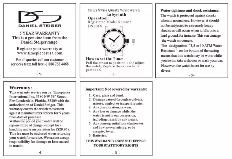 Image de la première page du manuel de l'appareil Labyrinth
