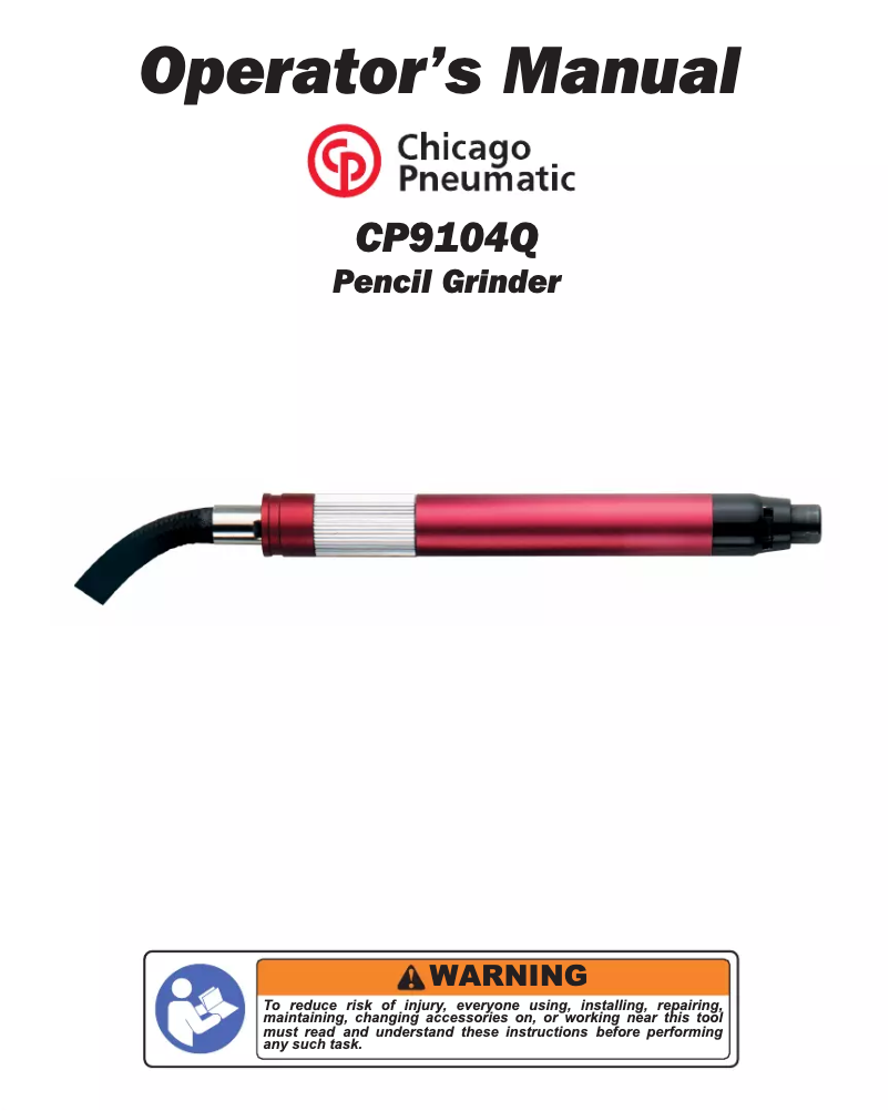 Image de la première page du manuel de l'appareil CP9104Q