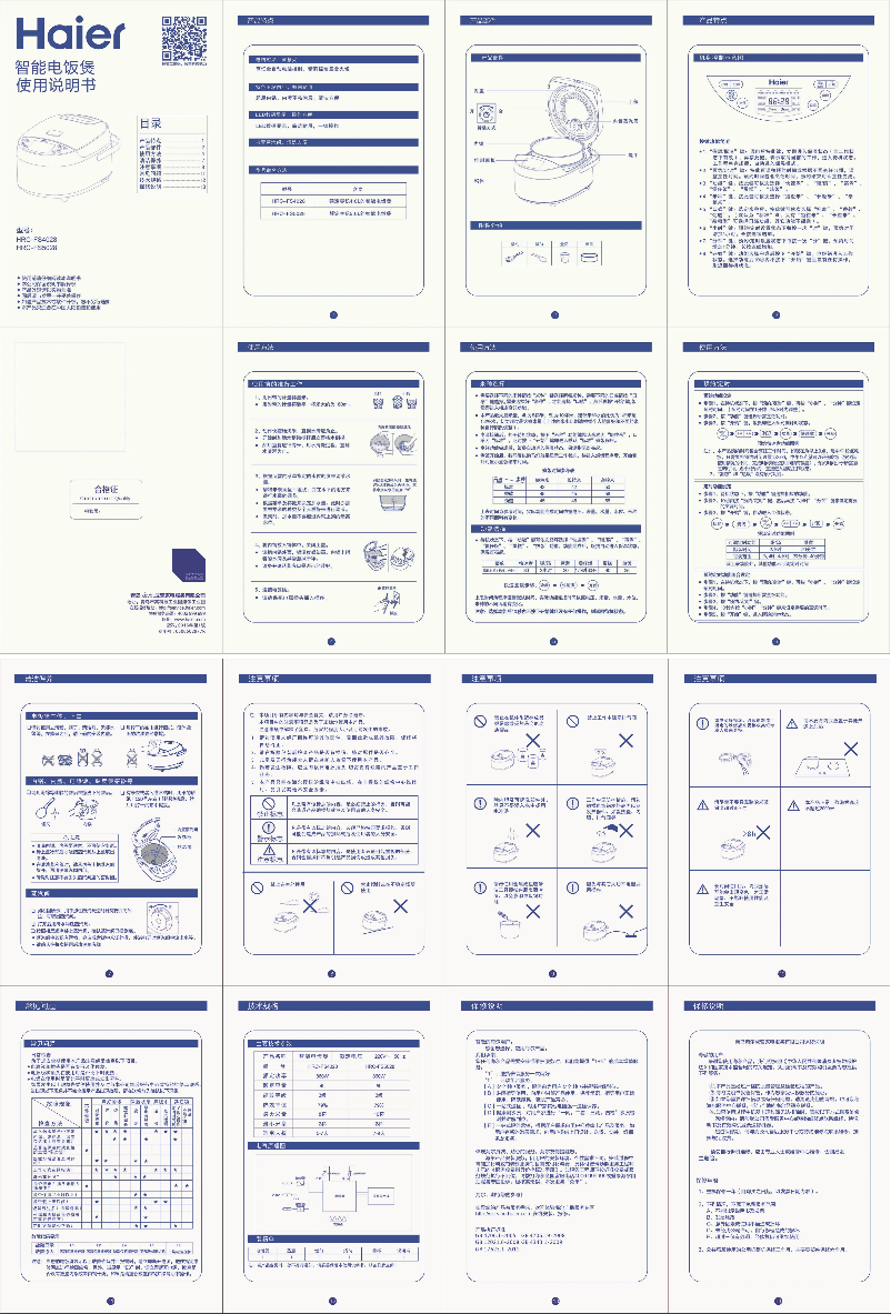 Page 1 de la notice Manuel utilisateur Haier HRC-FS5028