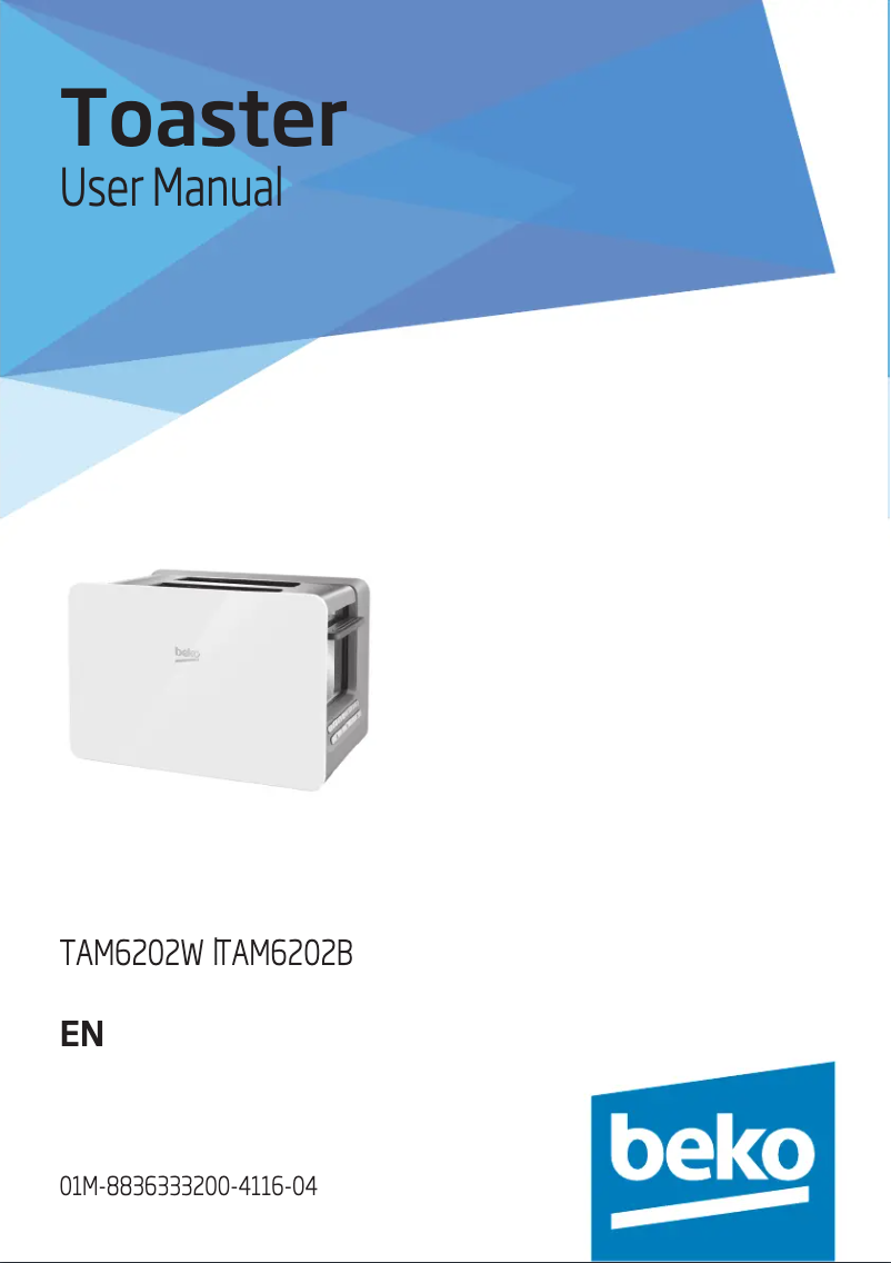 Page 1 de la notice Manuel utilisateur Beko TAM6202