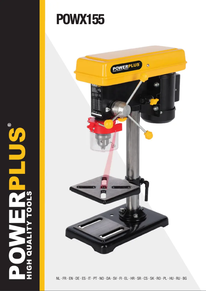 Image de la première page du manuel de l'appareil POWX155