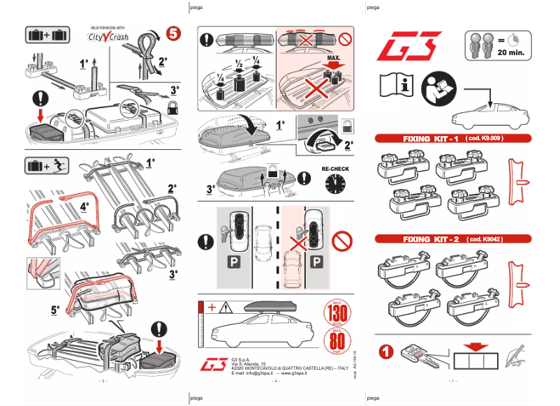Page n°1 - Manuel utilisateur G3 Reef 270