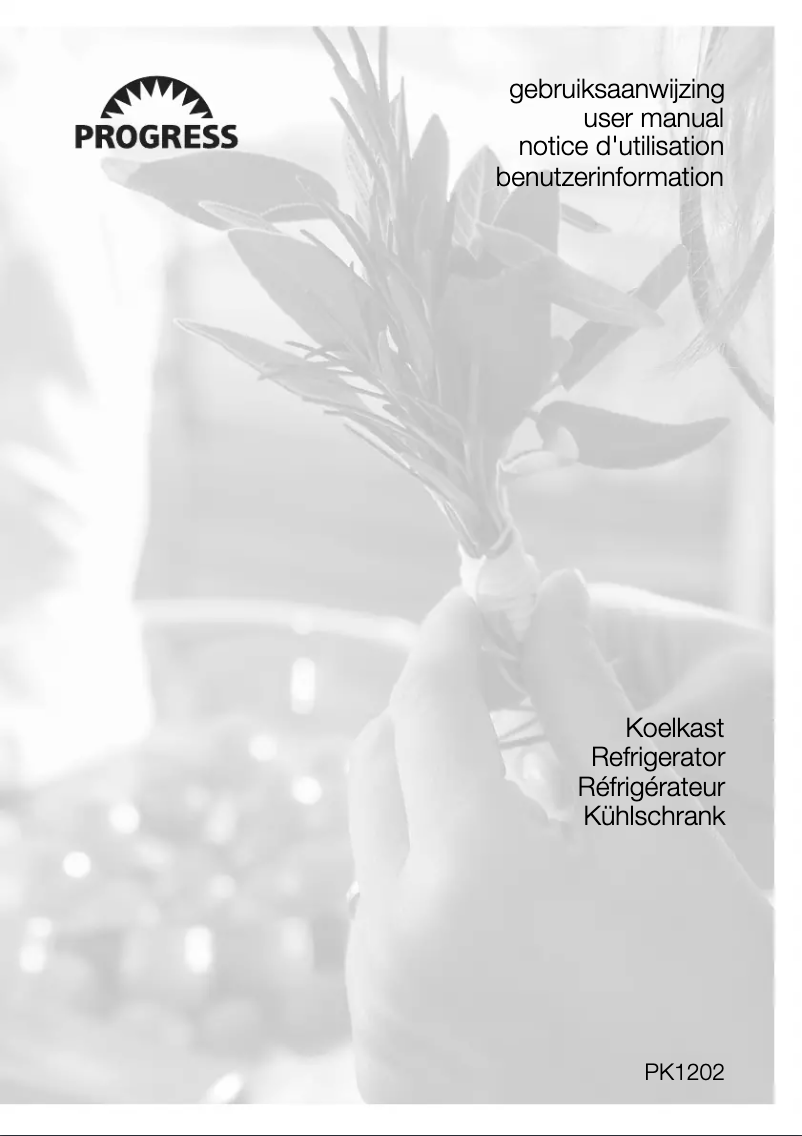 Page 1 de la notice Manuel utilisateur Progress PK1202