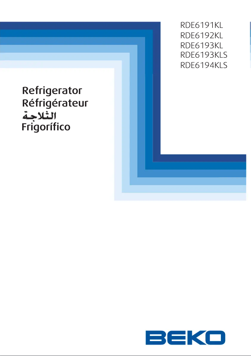 Page n°1 - Manuel utilisateur Beko RDE 6191 KL