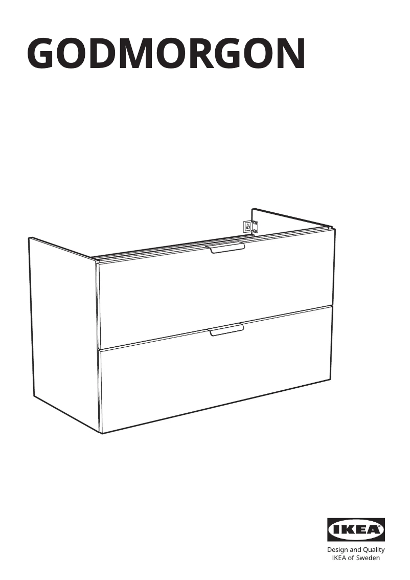 Image de la première page du manuel de l'appareil GODMORGON 803.441.07