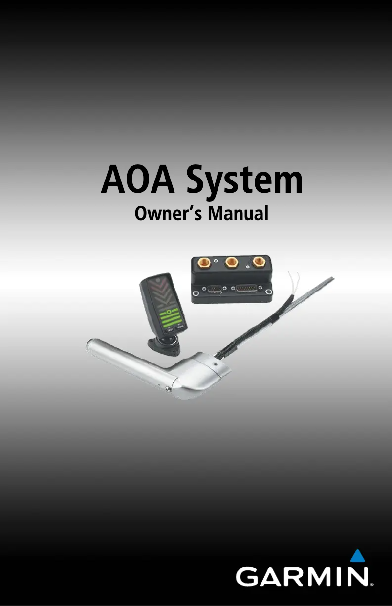 Page 1 de la notice Manuel utilisateur Garmin GI-260