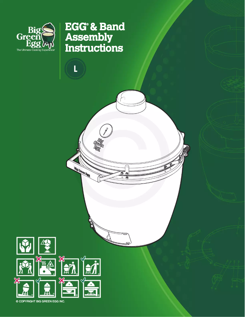 Página 1 del manual Manual de usuario Big Green Egg Large