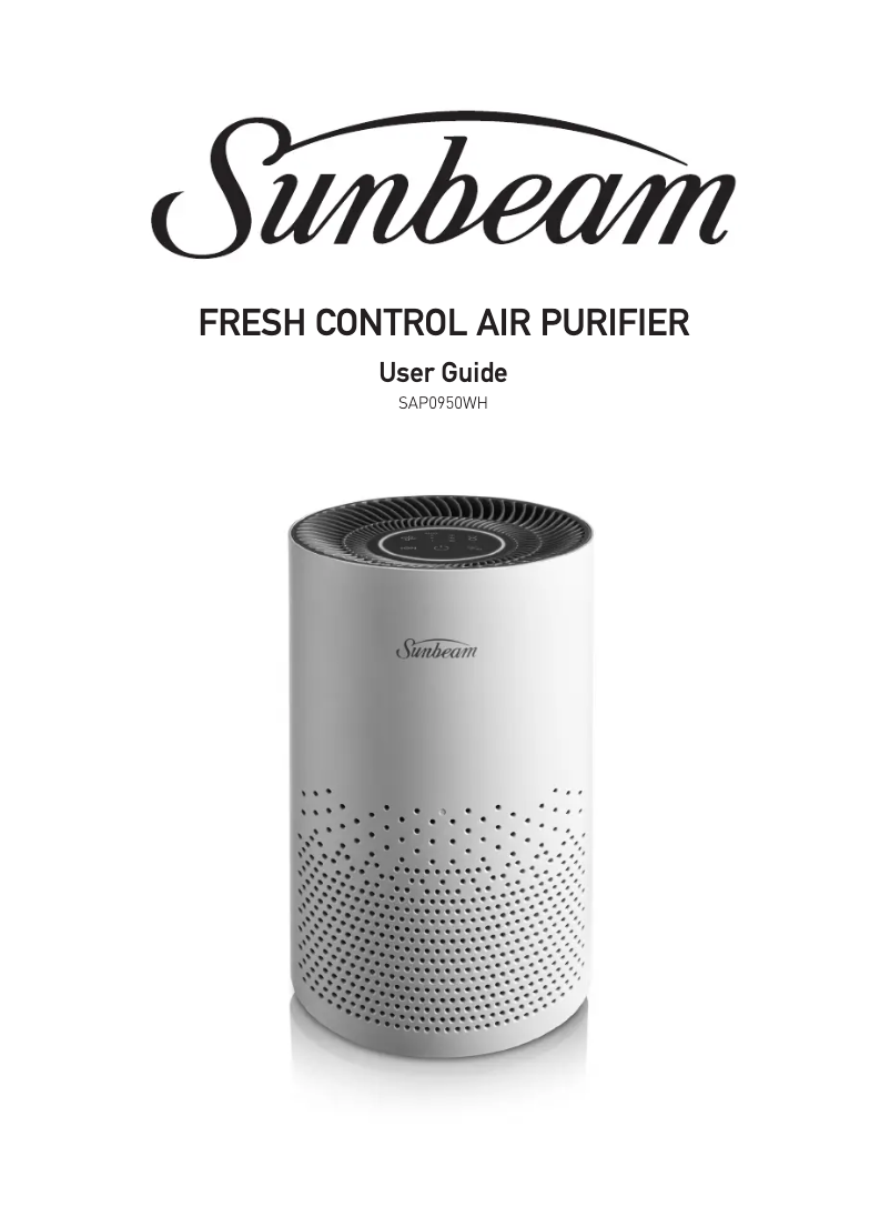Page n°1 - Manuel utilisateur Sunbeam Fresh Control SAP0950WH