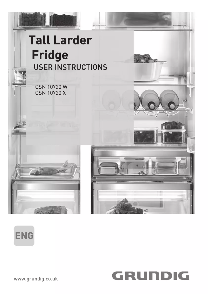 Page n°1 - Manuel utilisateur Grundig GSN10720