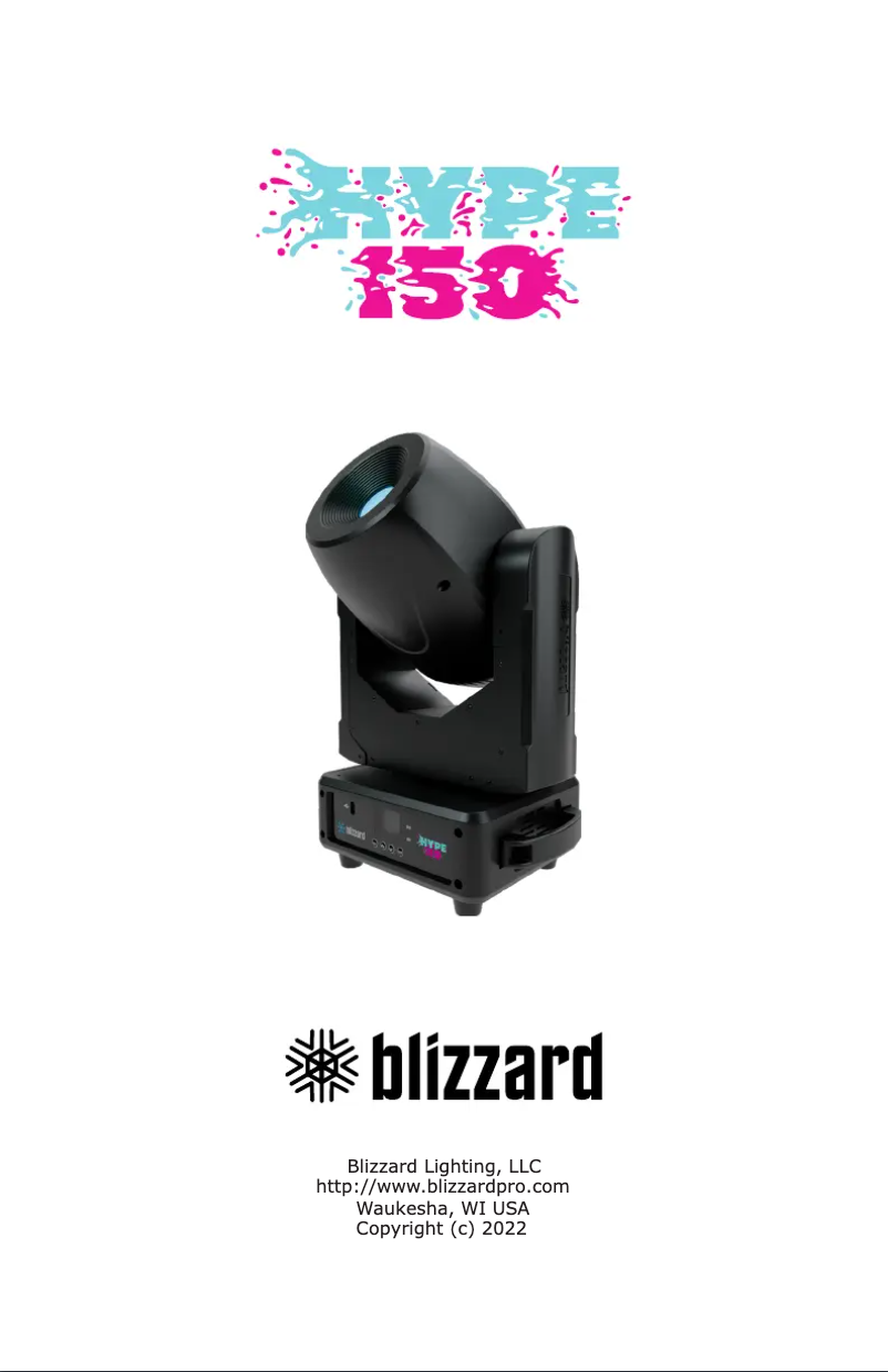 Image de la première page du manuel de l'appareil Hype 150