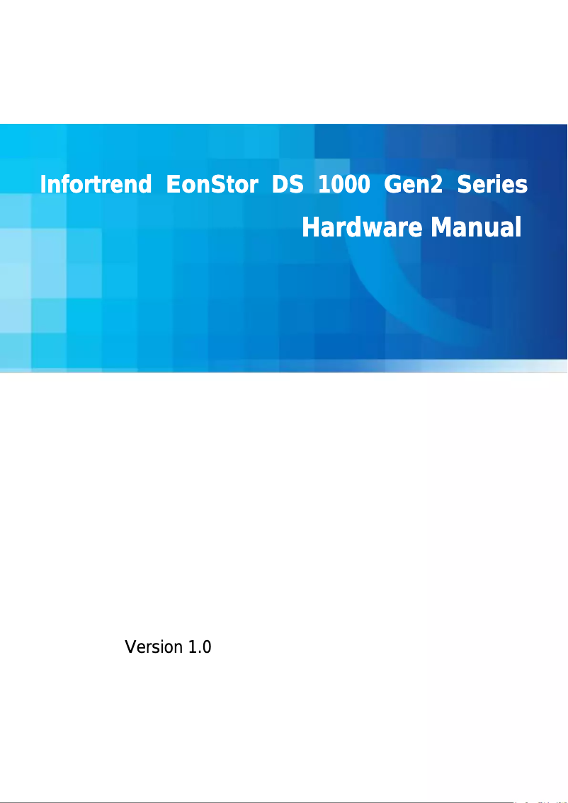 Image de la première page du manuel de l'appareil EonStor DS 1012