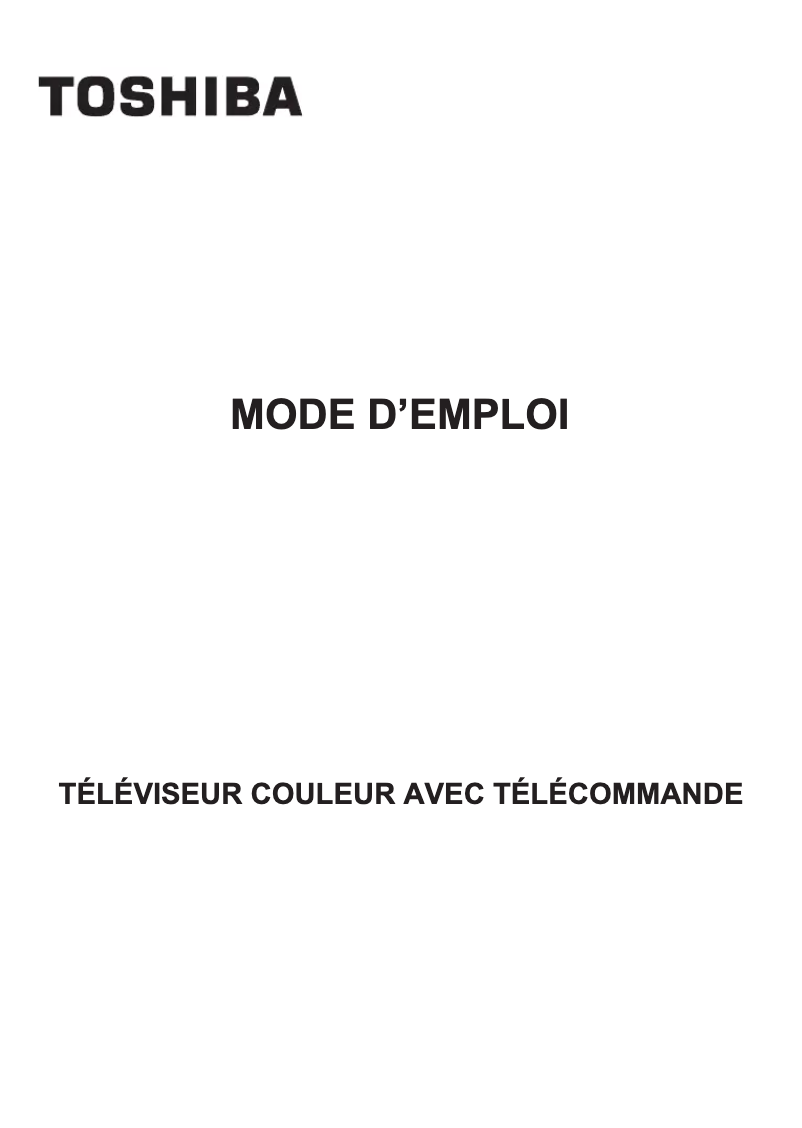 Página 1 del manual Manual de usuario Toshiba 32W1733DG