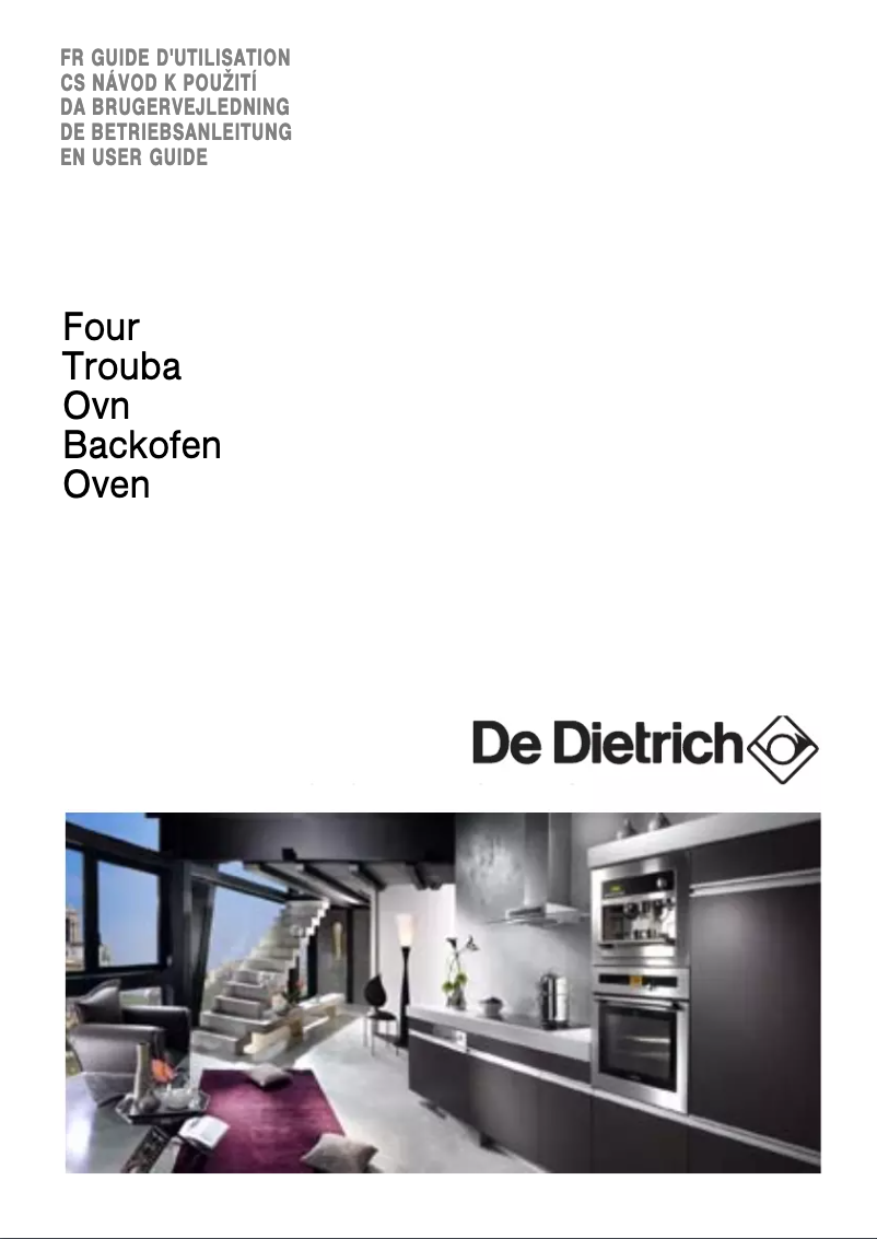 Page 1 de la notice Manuel utilisateur De Dietrich DOP895