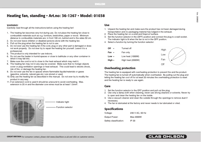 Page 1 de la notice Manuel utilisateur Eligent 01038