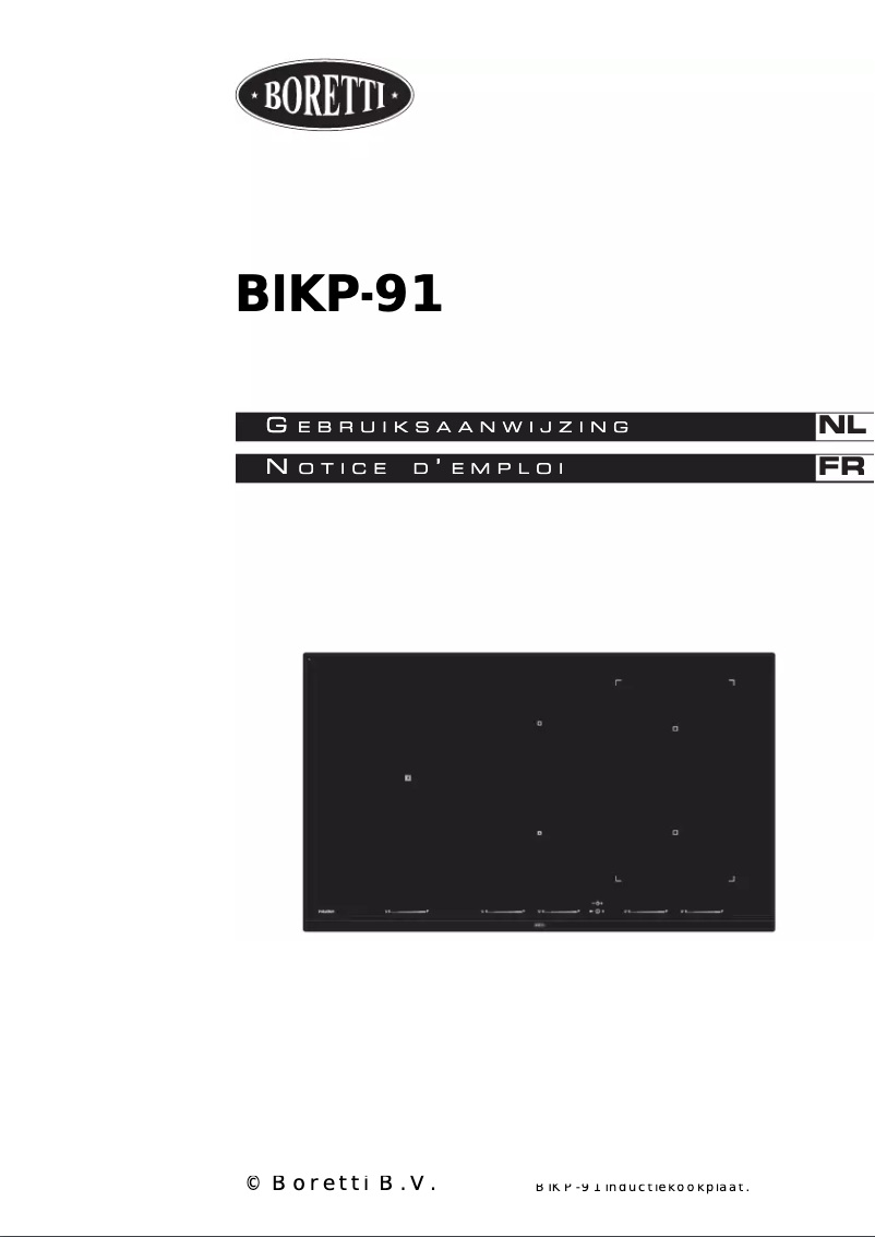 Page n°1 - Manuel utilisateur Boretti BIKP91
