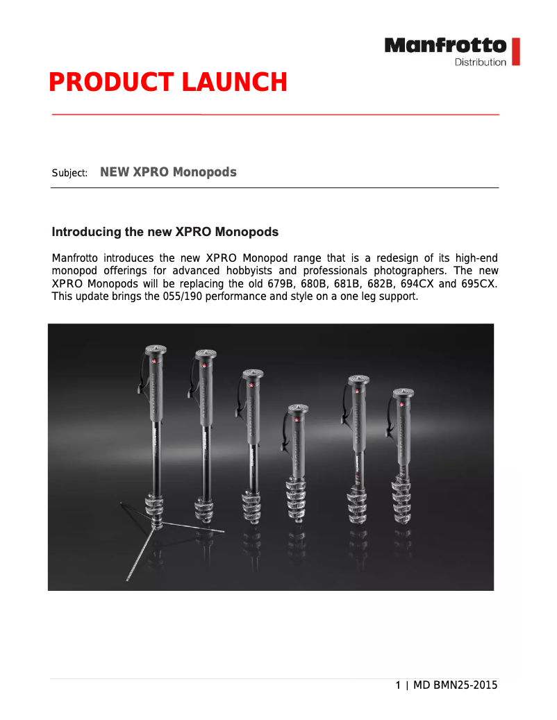 Imagen de la primera página del manual del dispositivo XPRO