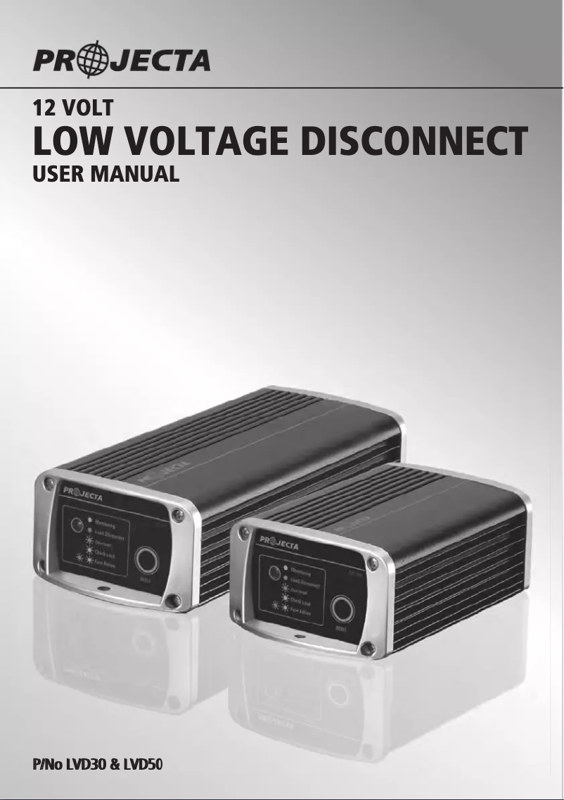 Page 1 de la notice Manuel utilisateur Projecta LVD50