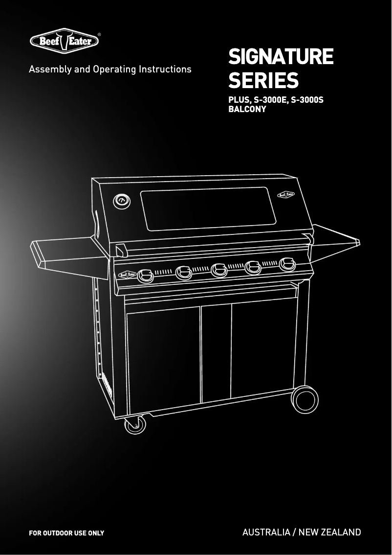 Page 1 de la notice Manuel utilisateur BeefEater Signature S-3000E