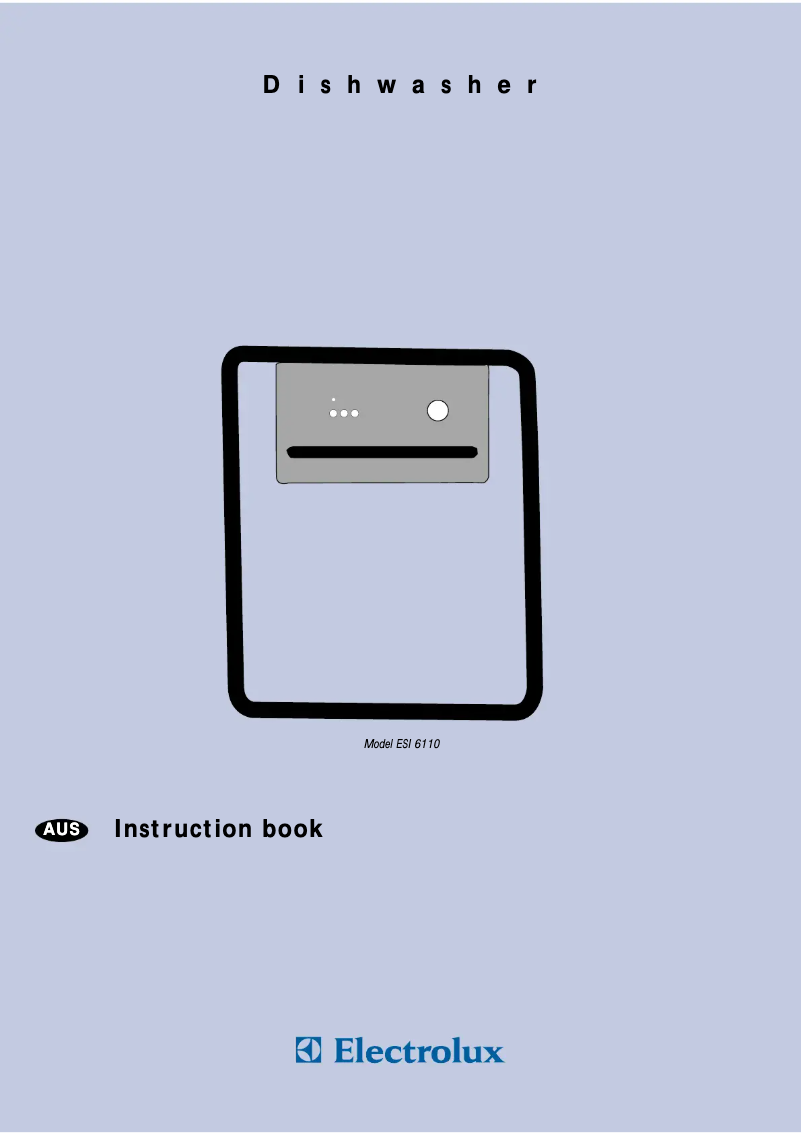 Page n°1 - Manuel utilisateur Electrolux ESI6110