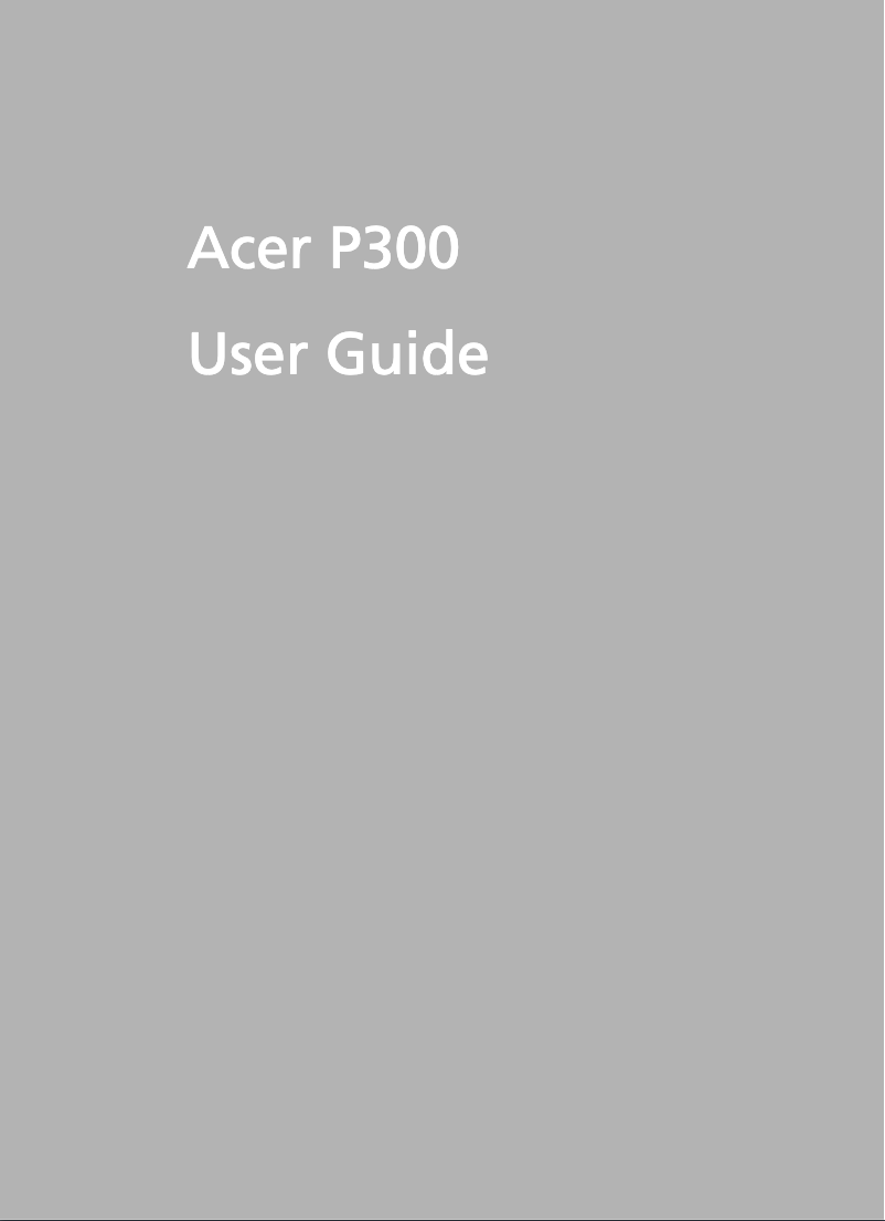 Página 1 del manual Manual de usuario Acer NeoTouch P300