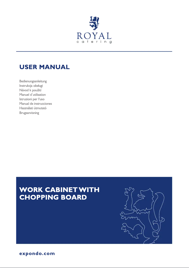 First page image of the manual for RCBWC-18060