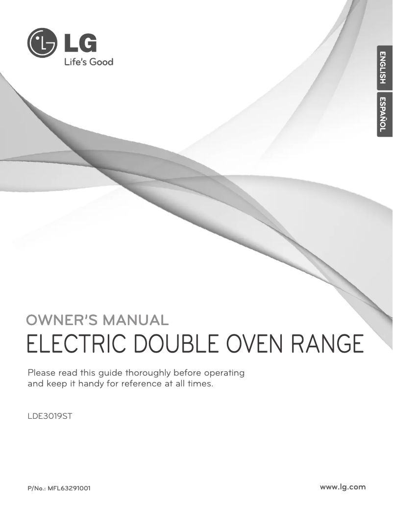 Página 1 del manual Manual de usuario LG LDE3019ST