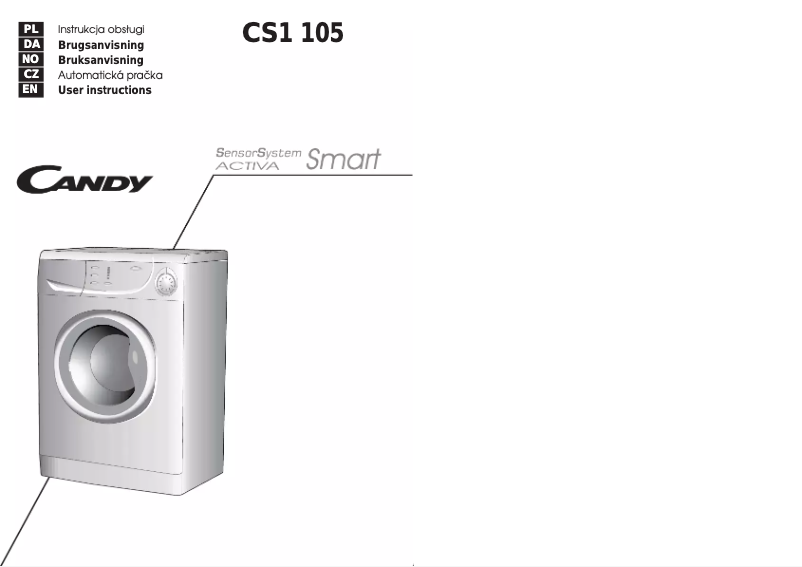 Page 1 de la notice Manuel utilisateur Candy CS 1105
